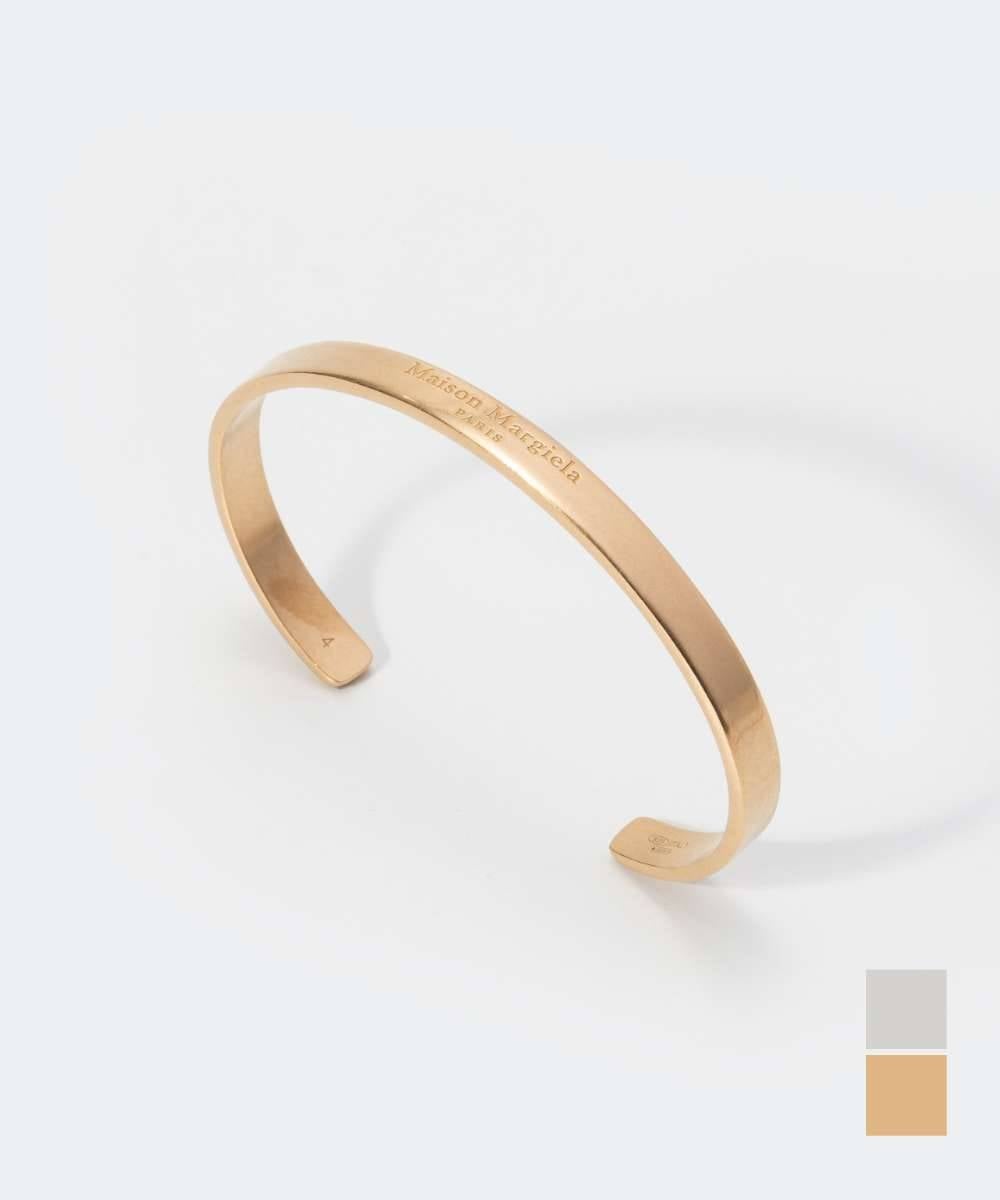 MAISON MARGIELAEngraved Logo Slim Cuff ナンバリング ロゴ スリム