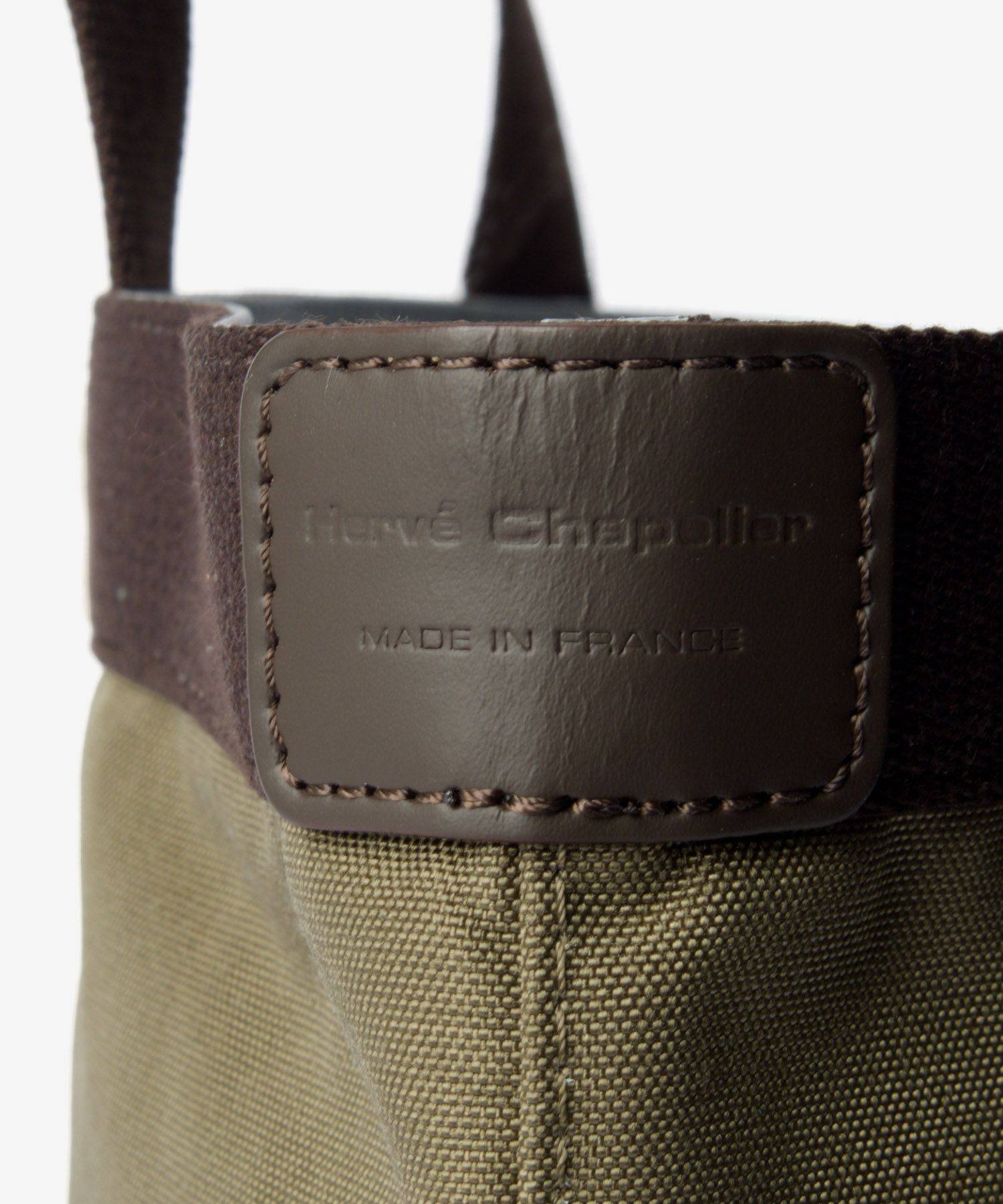 HERVE CHAPELIERCordura Nylon Square Tote B5 Size (M) コーデュラ