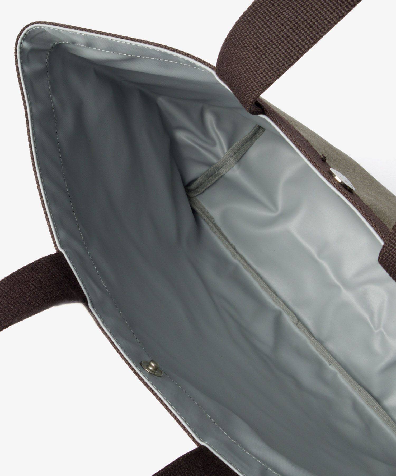 HERVE CHAPELIERCordura Nylon Square Tote B5 Size (M) コーデュラ
