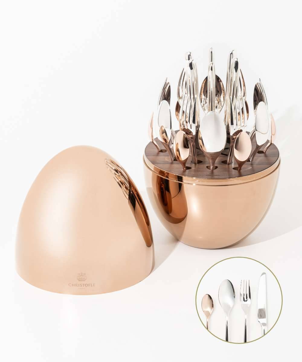 クリストフル　ムード　プレシャス　24pcs ローズゴールド　カトラリーセット CHRISTOFLEMood Precious Cutlery 24piece ムード プレシャス