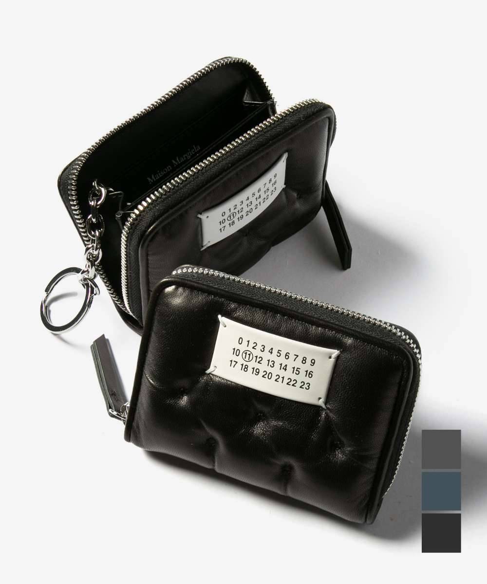 MAISON MARGIELAGLAM SLAM COIN HOLDER ZIP AROUND WITH KEYRING