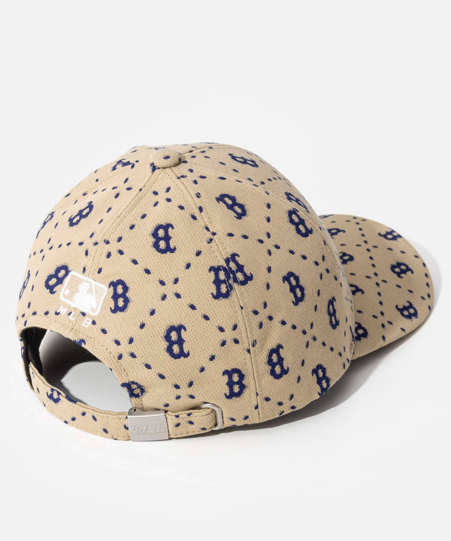 MLB KOREADiamond Monogram Structures Ball Cap BOSTON REDSOX
