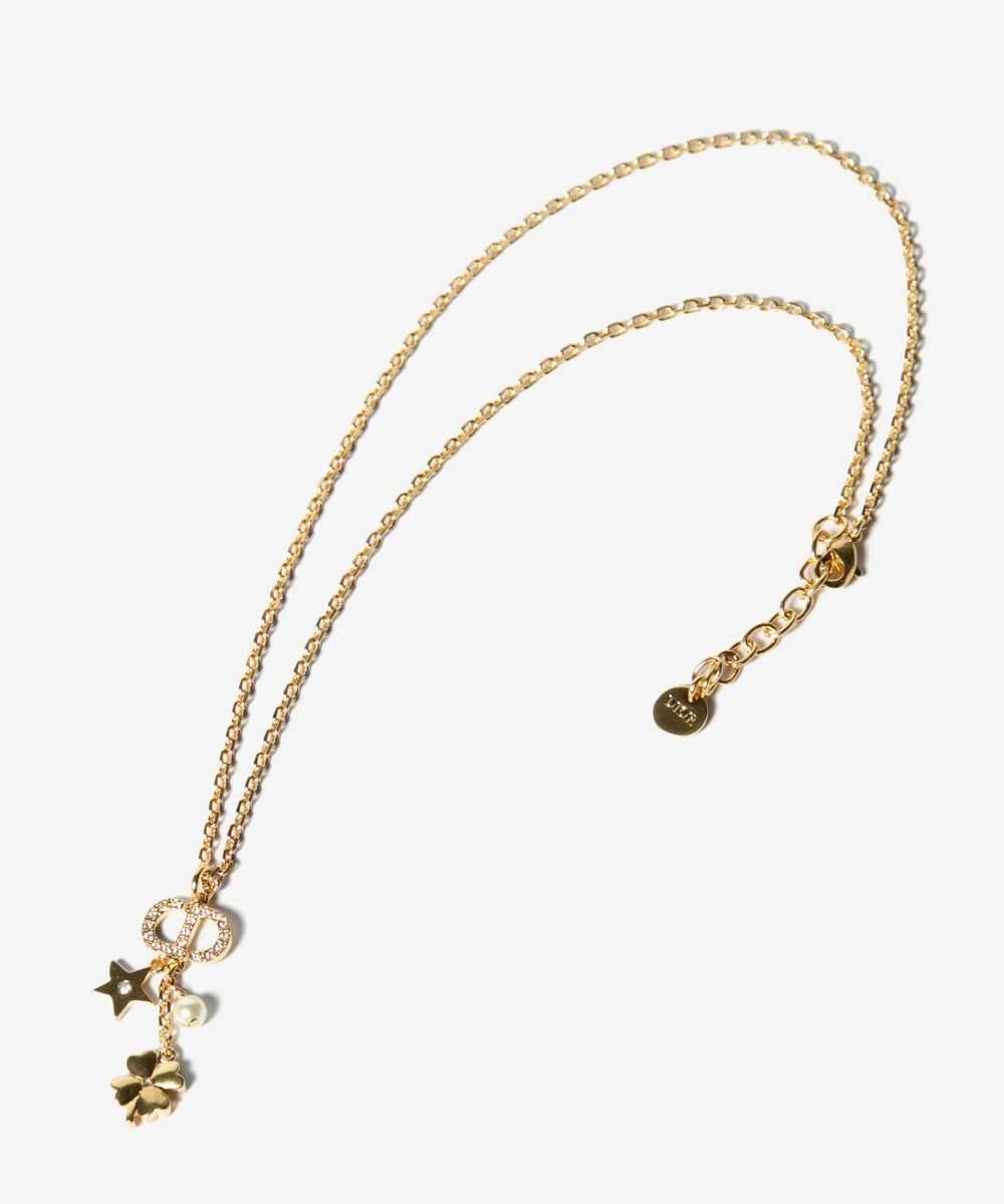CHRISTIAN DIORPetit CD Lucky Charms necklace Petit CD ラッキー