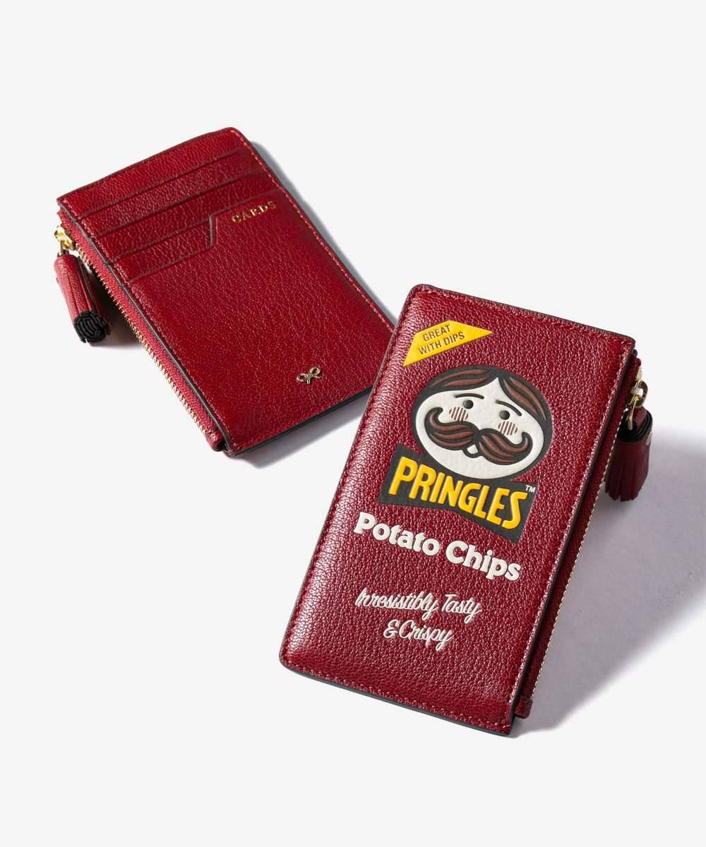 ANYA HINDMARCHAnya Brands Zip Card Case Pringles Original in Shiny