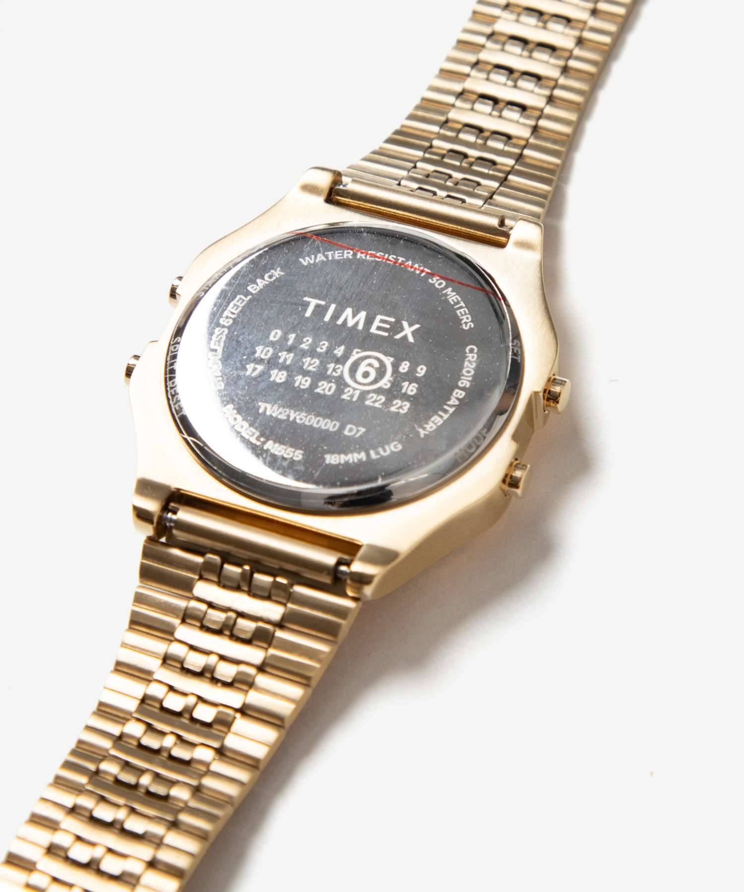 MM6MM6 Maison Margiela × TIMEX T80 GOLD-TONE GIFT SET W/EXTRA